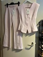 Tweedelige roze set flare broek met gilet Zara - maat M, Kleding | Dames, Maat 38/40 (M), Zara, Nieuw, Ophalen of Verzenden