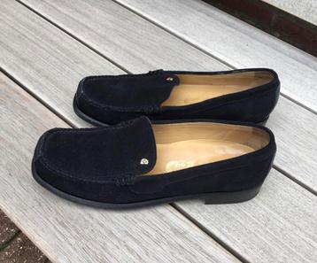 Greve loafers/ instapper. Blauw suede. beschikbaar voor biedingen