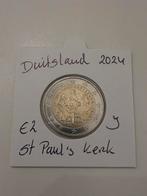 Speciale 2 euromunt Duitsland 2024 letter J, Ophalen of Verzenden, Duitsland, 2 euro, Losse munt