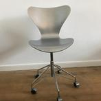 Fritz Hansen vlinder stoel 3117 bureaustoel zilvergrijs, Ophalen, Zwart, Zo goed als nieuw, Nvt