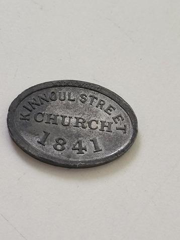 Kinnoul Street Church Communiepenning 1841 Schotland beschikbaar voor biedingen