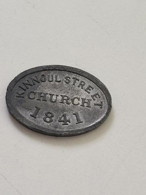 Kinnoul Street Church Communiepenning 1841 Schotland, Antiek en Kunst, Antiek | Religie, Ophalen of Verzenden