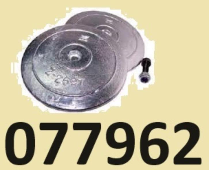 077962 Set roerblad anode magnesium Ø130mm/0,320 kg. € 34,95, Watersport en Boten, Accessoires en Onderhoud, Nieuw, Motor en Techniek