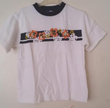 Maat 104 * Wit/navy Gymboree t-shirt *NIEUW* (10567) a beschikbaar voor biedingen