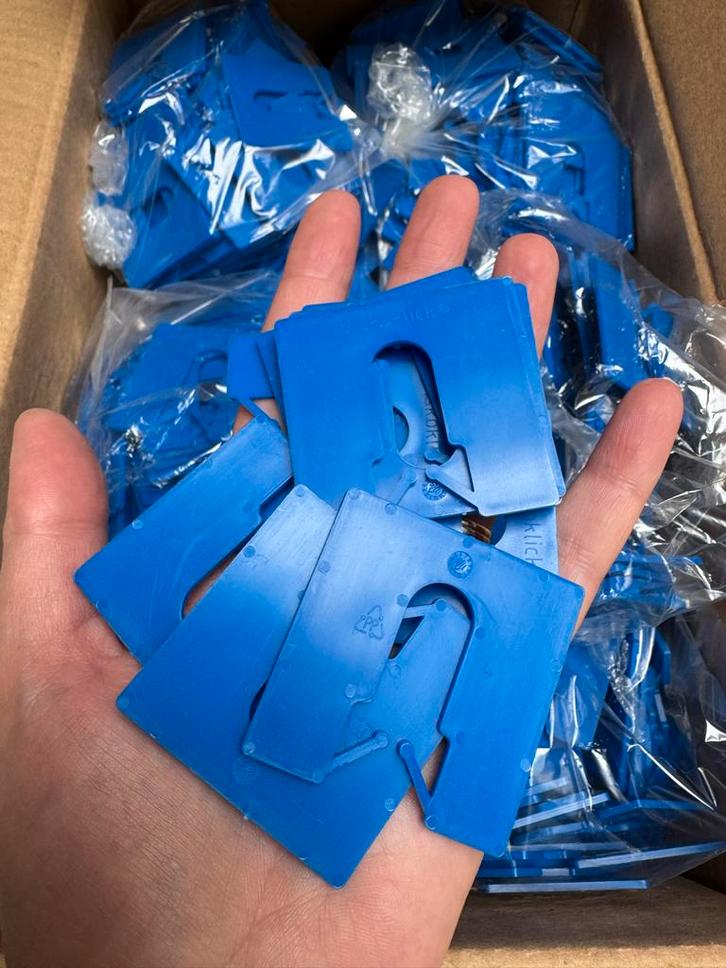 1000 Uitvulplaatjes Gluske Roto Diskoklick Type 2 50x50x2mm, Doe-het-zelf en Verbouw, Hout en Planken, Nieuw, Overige typen, Minder dan 200 cm