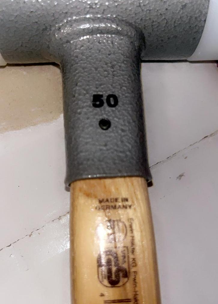 Halder Terugslagvrije Hamer 50mm - Nieuw, Doe-het-zelf en Verbouw, Gereedschap | Handgereedschap, Nieuw, Ophalen of Verzenden
