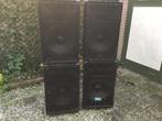 Dap grote speakers 4 x met bekabeling 75 hx 45 bx35 diepte, Gebruikt, 120 watt of meer, Front, Rear of Stereo speakers, Ophalen