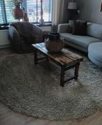 Grote ronde sobere/brocante vloerkleed karwei 240x240 taupe, Sober/landelijk/Scandinavisch/brocant, Beige, Rond, 200 cm of meer