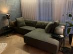 Groene hoekbank te koop, Huis en Inrichting, Banken | Complete zithoeken, Ophalen, Gebruikt, Stof