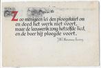 Ansichkaart gedicht j w f werumeus buning uit 1943 ( a2628 ), Ophalen of Verzenden, Gelopen