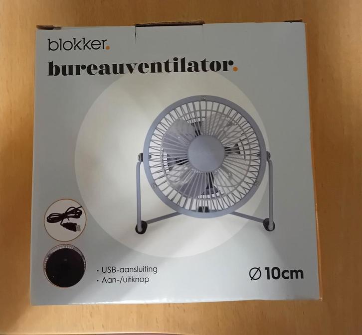 Nieuwe Bureauventilator - Blokker, Witgoed en Apparatuur, Ventilatoren, Ophalen of Verzenden