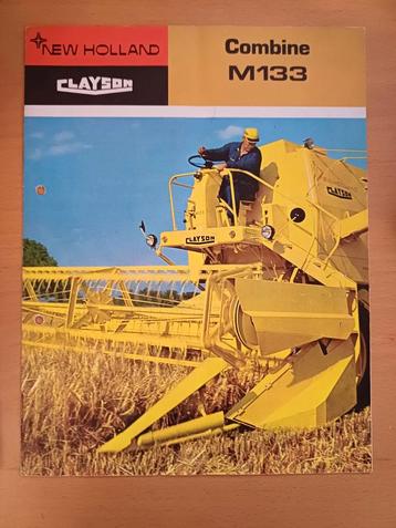 Folder New Holland Clayson combine M133 beschikbaar voor biedingen