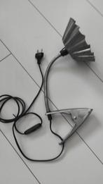 Vintage bureaulamp klemlamp zink, Ophalen of Verzenden, Gebruikt, Metaal, Minder dan 50 cm