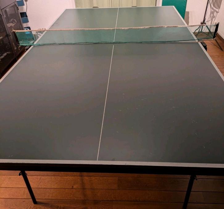 Tafeltennistafel Heemskerk pingpongtafel indoor, Sport en Fitness, Tafeltennis, Zo goed als nieuw, Tafel Indoor, Inklapbaar, Verrijdbaar