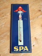 spa thermometer (blik) 1954, Verzamelen, Merken en Reclamevoorwerpen, Ophalen of Verzenden, Zo goed als nieuw, Reclamebord