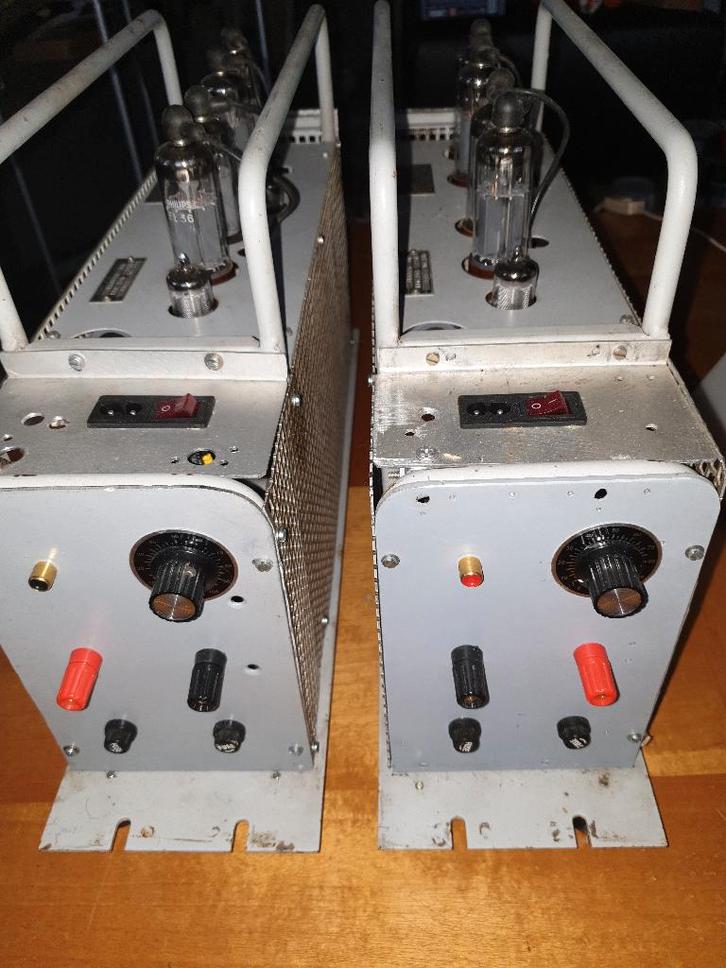 2 philips mono buizen eindversterkers EL6426, Audio, Tv en Foto, Buizenversterkers, Buis of Buizen, Ophalen