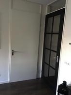 Houten Opdek Binnendeur met Glas, Doe-het-zelf en Verbouw, 80 tot 100 cm, Binnendeur, Ophalen of Verzenden, Zo goed als nieuw