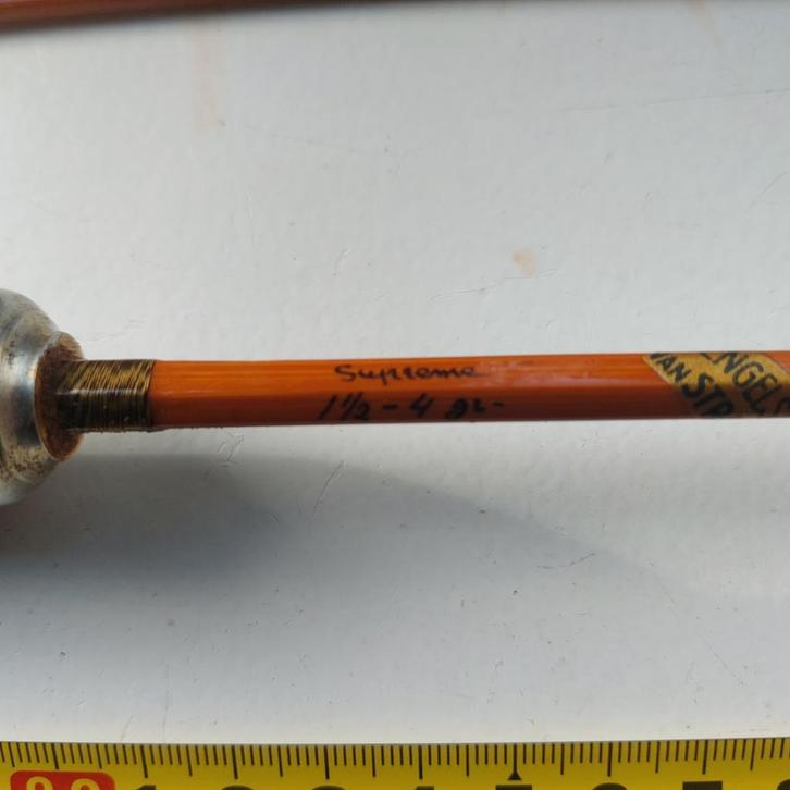 Verstraten Amsterdam pracht splitcane vlok/spinhengel 182cm!, Watersport en Boten, Hengelsport | Algemeen, Zo goed als nieuw, Werphengel