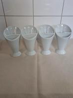 Set van 4 Aardewerk frietzakjes, Huis en Inrichting, Keuken | Servies, Ophalen, Gebruikt, Kom(men), Effen