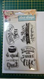 Stempelset craft sensations, Hobby en Vrije tijd, Stempelen, Ophalen of Verzenden, Zo goed als nieuw