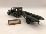 Solido 1322 Jeep Willys + 371 Boat Trailer -GOED- M31, Hobby en Vrije tijd, Modelauto's | 1:43, Gebruikt, Auto, Solido, Ophalen of Verzenden