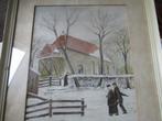 schilderij, Antiek en Kunst, Kunst | Schilderijen | Klassiek, Ophalen of Verzenden