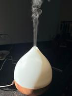 Aroma Diffuser met Houtlook Basis en Wit Design, Ophalen of Verzenden