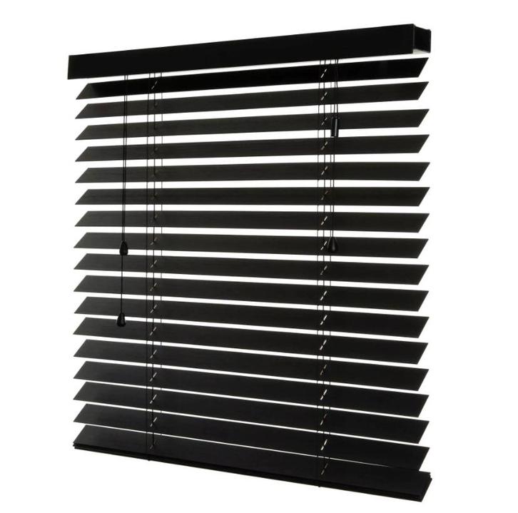 BAMBOE jaloezie 50mm zwart 100X250CM, Huis en Inrichting, Stoffering | Gordijnen en Lamellen, Zo goed als nieuw, Ophalen