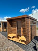 Buitensauna met voorportaal. Sauna tuinsauna incl. Kachel, Ophalen of Verzenden, Nieuw, Fins of Traditioneel, Complete sauna