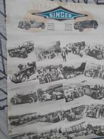 Singer Spacial Speed Moto’s poster, the 9 HP., Verzamelen, Ophalen of Verzenden, A1 t/m A3, Reclame, Rechthoekig Staand