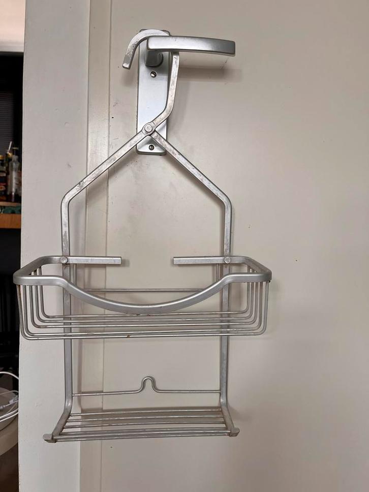 Aluminium Doucherek - Zonder Boren!, Huis en Inrichting, Badkamer | Badkamermeubels, Gebruikt, Overige typen, Minder dan 100 cm