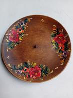 Vintsge handgeschilderde kaarsenstandaard met bloemmotief, Antiek en Kunst, Ophalen of Verzenden