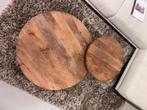 Salontafel amber set van 2 - meerdere van beschikbaar, Ophalen, Rond, 50 tot 100 cm, Zo goed als nieuw