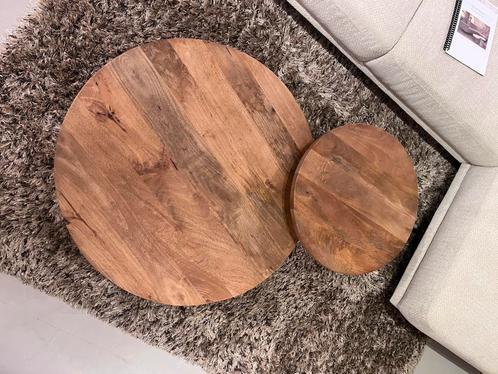 Salontafel amber set van 2 - meerdere van beschikbaar, Huis en Inrichting, Tafels | Salontafels, Zo goed als nieuw, Minder dan 50 cm