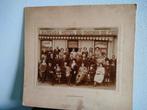 Belgie Foto Karton Asch Mardaga Hotel Du Chemin De Fer 1920, Ophalen of Verzenden, Voor 1940, Gebruikt, Overige onderwerpen