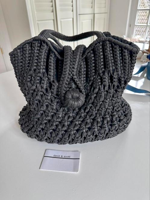 Handtas leder David & Scotti, Sieraden, Tassen en Uiterlijk, Tassen | Damestassen, Zo goed als nieuw, Handtas, Ophalen of Verzenden