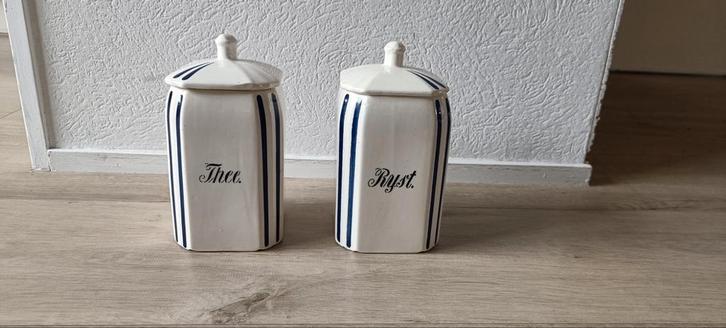 Vintage Theepot & rijspot Set, Antiek en Kunst, Antiek | Keramiek en Aardewerk, Ophalen of Verzenden