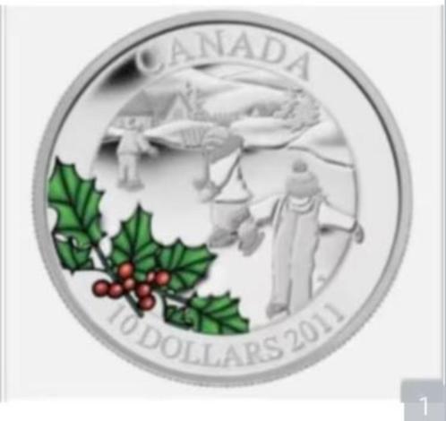 Canada - $10 Fine Silver Coin - Little Skaters 2011, Postzegels en Munten, Munten | Amerika, Setje, Noord-Amerika, Zilver, Verzenden