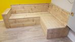 Unieke loungebank van steigerhout voor binnen of buiten, Ophalen, Nieuw, Hout