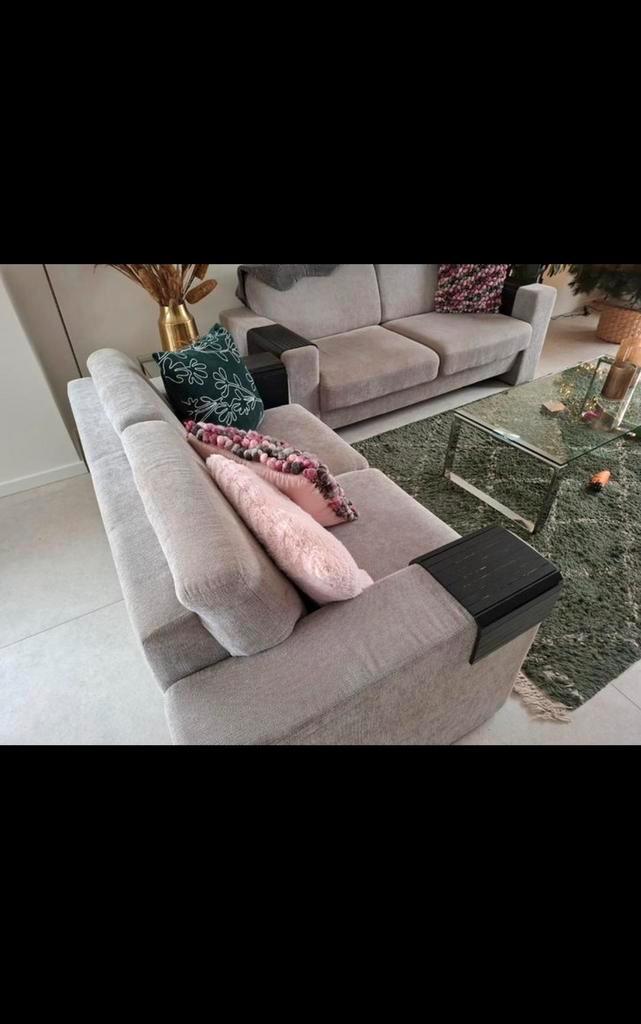 Mooi 2-delig salon – 2,5-zit + 2-zit – in zeer goede staat, Huis en Inrichting, Fauteuils, Gebruikt, Stof, Ophalen