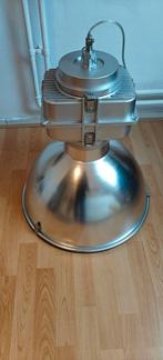 Refurbished Industriële Steinhauer Fabriekslamp (Groot), Huis en Inrichting, Lampen | Hanglampen, Ophalen, 50 tot 75 cm, Glas