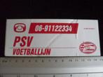 sticker PSV voetballijn logo vintage 50 cent pm, Verzamelen, Stickers, Sport, Zo goed als nieuw, Verzenden