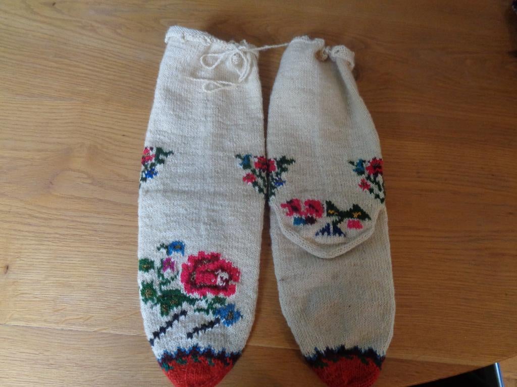 geborduurde wollen sokken:mt 39/40., Kleding | Heren, Sokken en Kousen, Ophalen of Verzenden, Zo goed als nieuw, Maat 39 t/m 42