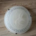 Plafondlamp / plafonniere glas diameter 40 cm, Ophalen of Verzenden, Zo goed als nieuw, Glas