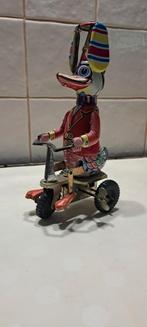 Vintage Blikken Speelgoed Eend op Driewieler, Antiek en Kunst, Antiek | Speelgoed, Ophalen of Verzenden