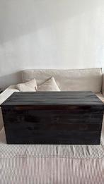 Black painted wooden storage box, Huis en Inrichting, Ophalen, Gebruikt, Minder dan 50 cm
