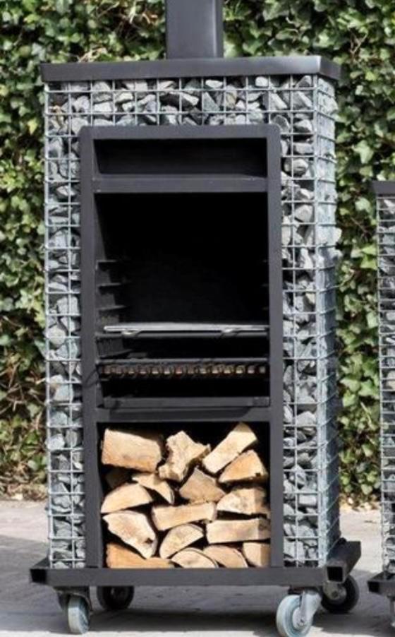 Kachel & BBQ  met eventueel verlengde kachel pijp, Tuin en Terras, Tuinhaarden, Zo goed als nieuw, Ophalen of Verzenden