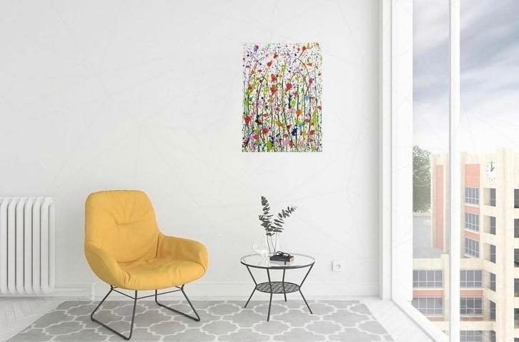 Smell of flowers️️⚘️, Antiek en Kunst, Kunst | Schilderijen | Abstract, Ophalen of Verzenden