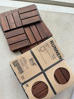 Ikea runnen vlonders bruin gelazuurd, Tuin en Terras, Ophalen, Nieuw, Hout