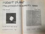 Paginagrote A2 advertentie ROBERT PLANT Principle tour, Ophalen of Verzenden